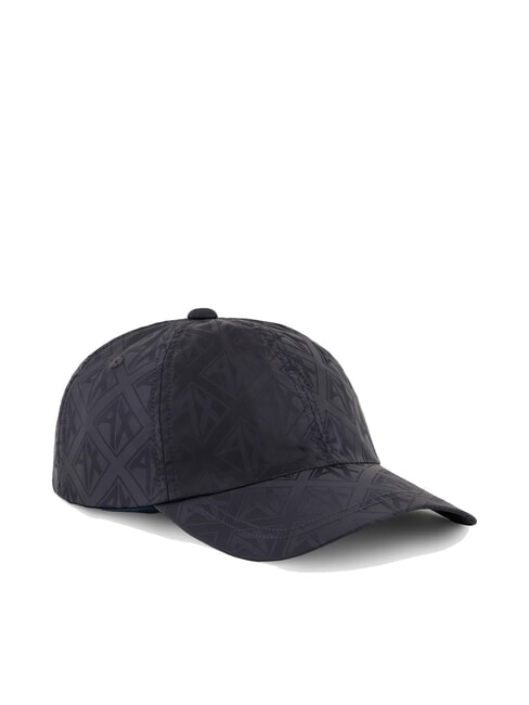 ARMANI EXCHANGE BASEBALL HAT Satin fabric hat deep navy - Hats