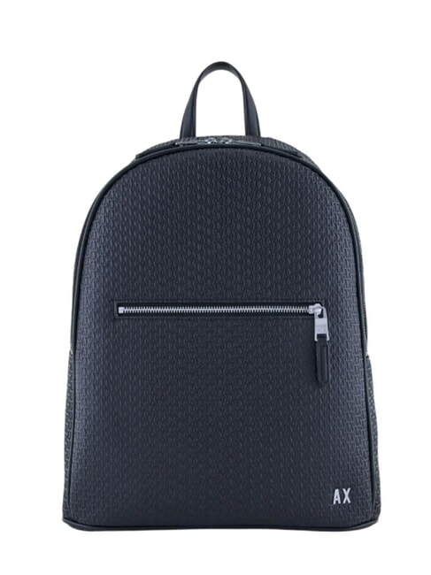 ARMANI EXCHANGE ELBA Backpack with embossed logo and laptop pocket deep navy - Laptop backpacks