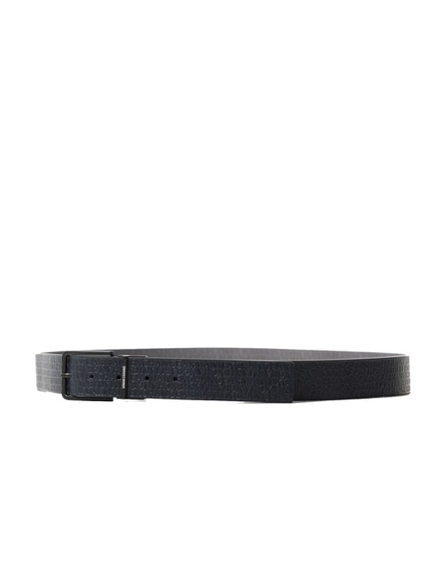 ARMANI EXCHANGE CINTURA IN PELLE Doubleface deep navy / ebony - Belts