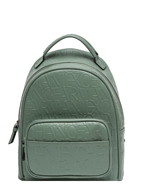 ARMANI EXCHANGE LOGO ALL OVER Backpack with pocket sage - Women’s Bags
