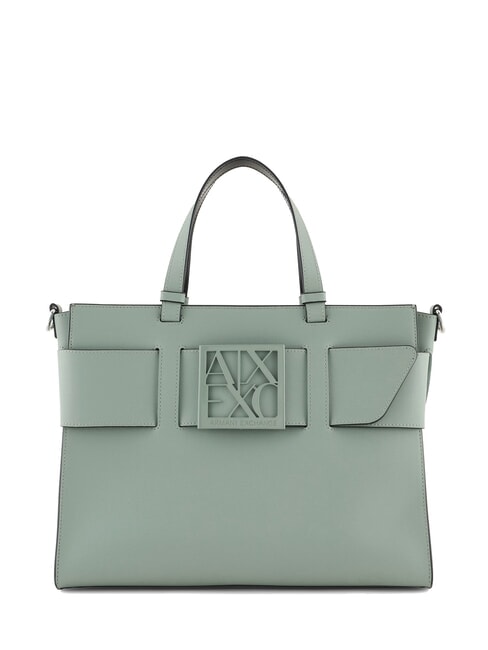 ARMANI EXCHANGE A|X BUCKLE Hand shopper, with shoulder strap sage - Women’s Bags