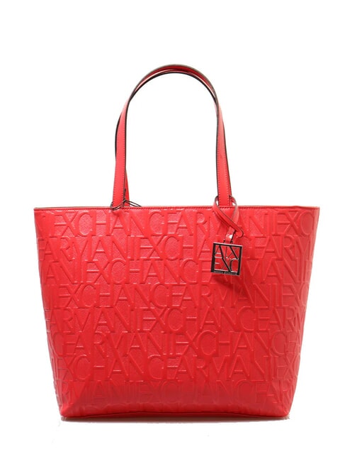 ARMANI EXCHANGE VERNICE Shoulder shopping bag, patent effect grenadine - Women’s Bags