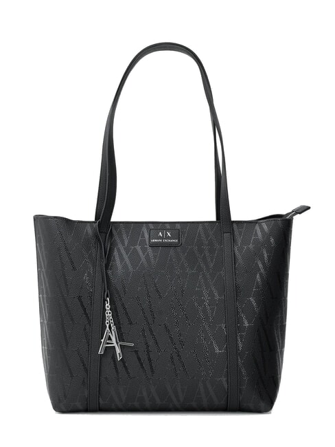 ARMANI EXCHANGE SILVYE MONOGRAM Shoulder shopping bag black/black - Women’s Bags