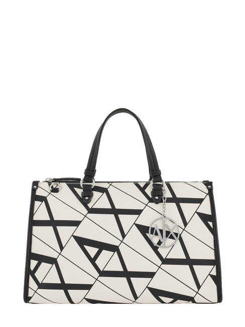 ARMANI EXCHANGE GYNGER Handbag with shoulder strap white/black - Women’s Bags