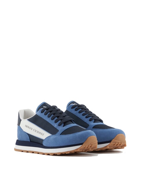 ARMANI EXCHANGE OSAKA Sneakers Man blue+navy+off-white - Men’s shoes
