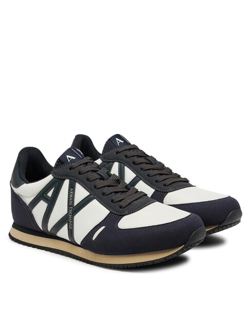 ARMANI EXCHANGE RIO Low sneakers d.navy+j.set+off.wht - Men’s shoes