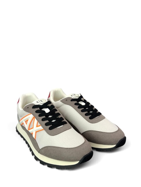 ARMANI EXCHANGE A|X Sneakers r.cash+off wht+or.fl - Men’s shoes