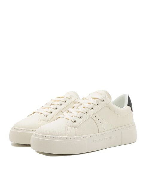 ARMANI EXCHANGE A|X Sneakers off white+black - Women’s shoes