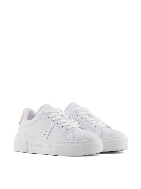 ARMANI EXCHANGE A|X Sneakers op.white+light rose - Women’s shoes