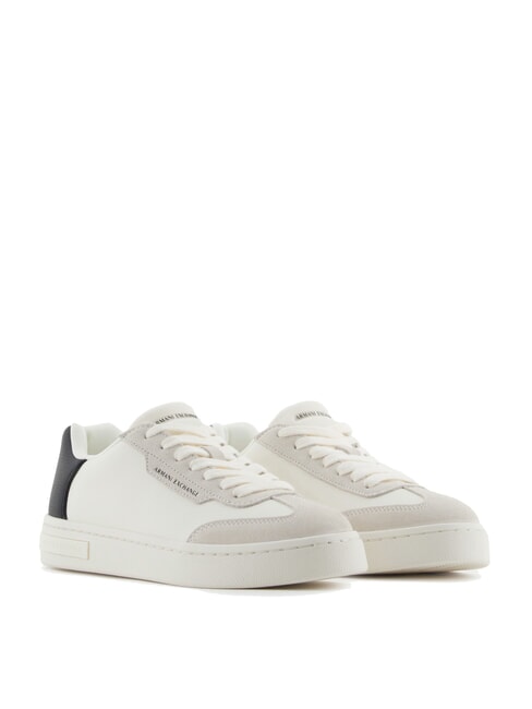 ARMANI EXCHANGE A|X Sneakers with contrasting detail off white+black - Women’s shoes