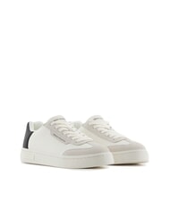 ARMANI EXCHANGE A|X Sneakers with contrasting detail off white+black - Women’s shoes - 1