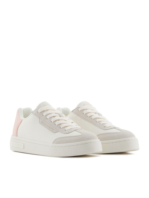 ARMANI EXCHANGE A|X Sneakers with contrasting detail off white+light pink - Women’s shoes