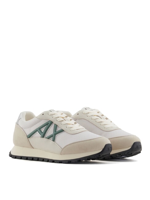 ARMANI EXCHANGE A|X Mesh sneakers with contrasting logo lgt mirage+d.f.green - Women’s shoes