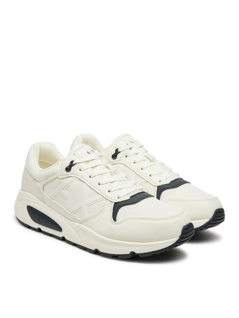 ARMANI EXCHANGE A|X Sneakers with side logo Off White + Jet Set - Men’s shoes
