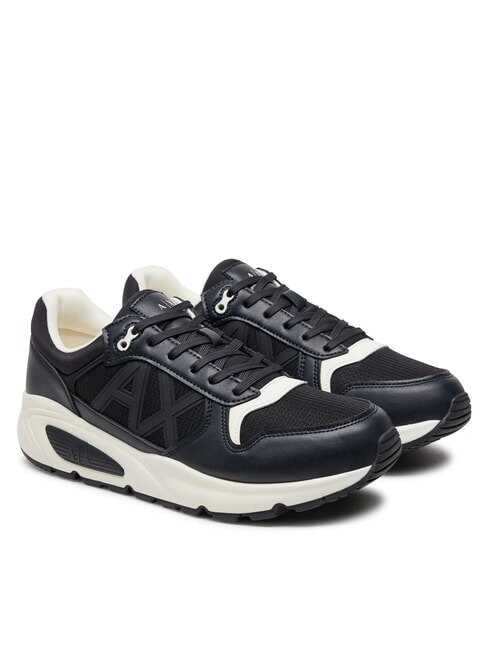 ARMANI EXCHANGE A|X Sneakers with side logo deep navy + off-white - Men’s shoes