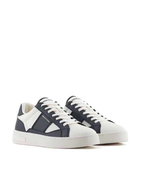 ARMANI EXCHANGE A|X Sneakers with contrasting inserts Off White + Jet Set - Men’s shoes