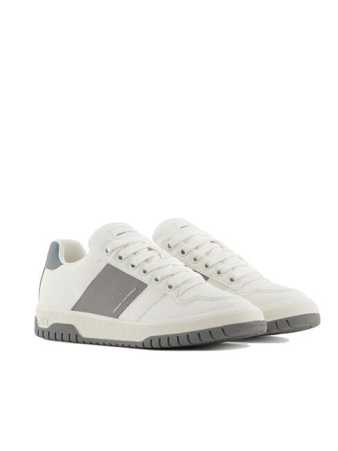 ARMANI EXCHANGE A|X Sneakers with contrasting side band off white + neutral grey - Men’s shoes