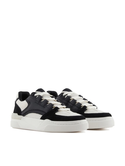 ARMANI EXCHANGE A|X Sneakers with suede leather details bla / ofwh - Men’s shoes