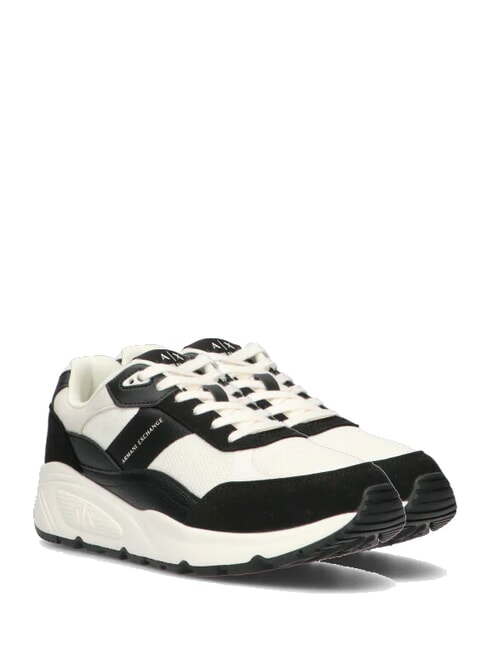ARMANI EXCHANGE A|X Sneakers with side logo print bla / ofwh - Men’s shoes