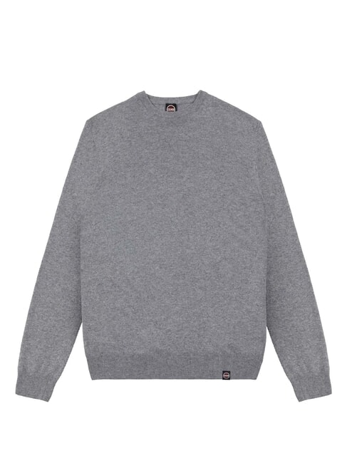 COLMAR ORIGINALS Cashmere blend plain knit sweater melange grey - Men's Sweaters