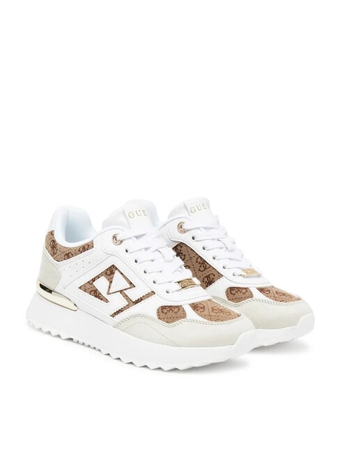 GUESS KORENZO 4G logo runner sneakers Beige / Brown - Women’s shoes