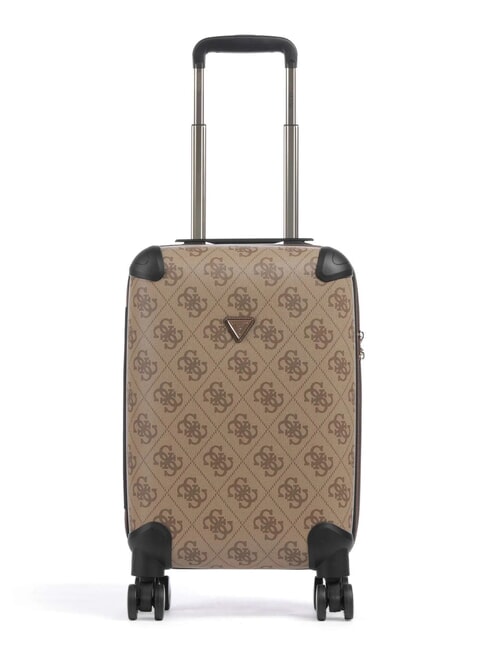GUESS BERTA 18 Hand luggage trolley latte logo / brown - Hand luggage