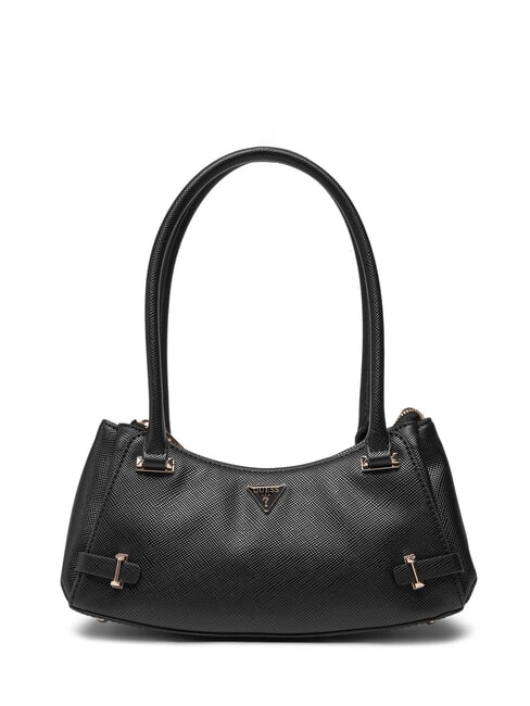 GUESS ROSALBA Saffiano print shoulder bag BLACK - Women’s Bags