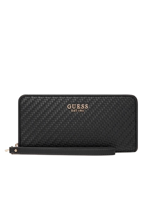 GUESS MIREMA Large woven wallet BLACK - Women’s Wallets