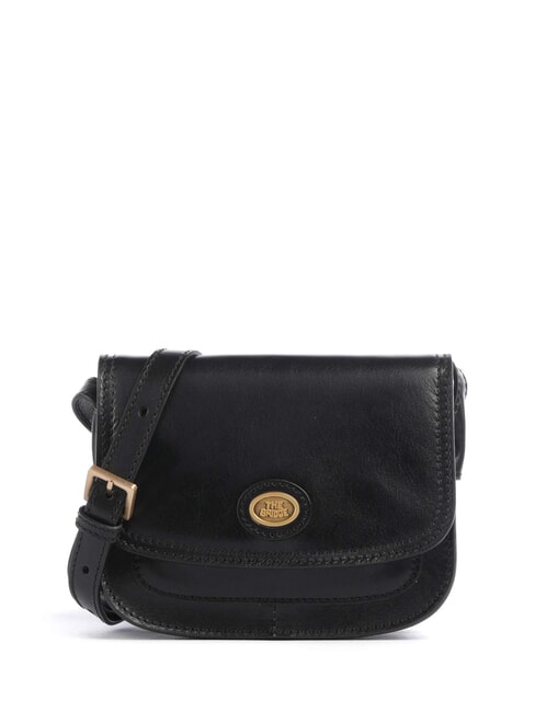 THE BRIDGE STORY DONNA Mini shoulder bag, in leather Black Gold - Women’s Bags