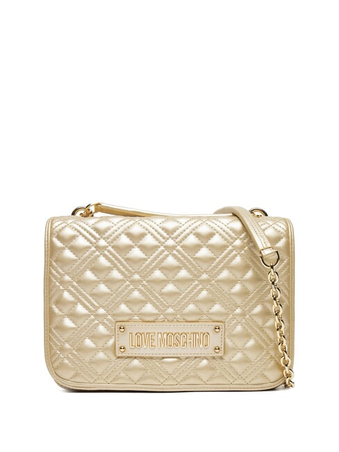 LOVE MOSCHINO BOLD LOVE Shoulder bag with chain handles gold - Women’s Bags