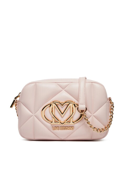 LOVE MOSCHINO GEOMETRIC QUILTED Mini Shoulder Bag face powder - Women’s Bags