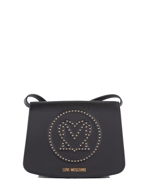 LOVE MOSCHINO LITTLE STUDS Small shoulder bag with studs Black - Women’s Bags