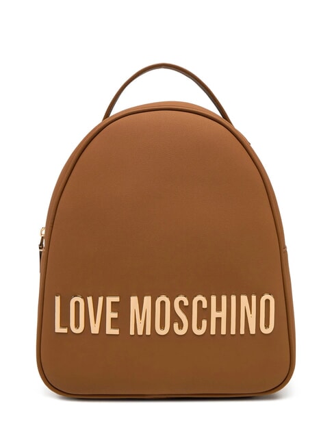 LOVE MOSCHINO LETTERING Backpack camel - Women’s Bags