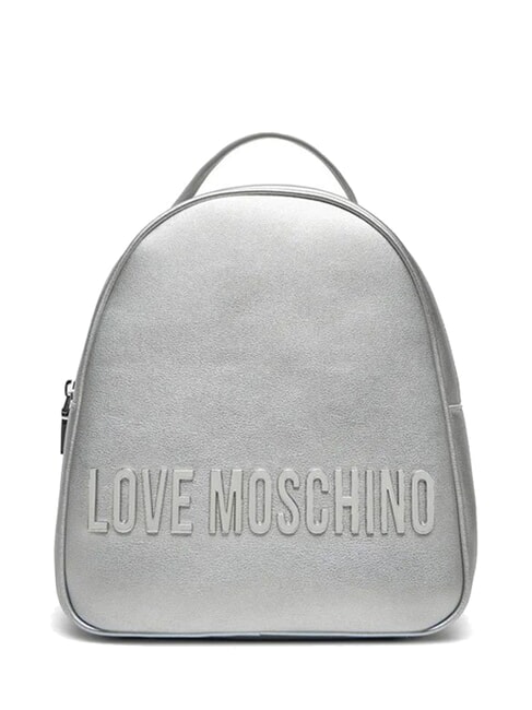 LOVE MOSCHINO LOGO LETTERING Backpack silver - Women’s Bags