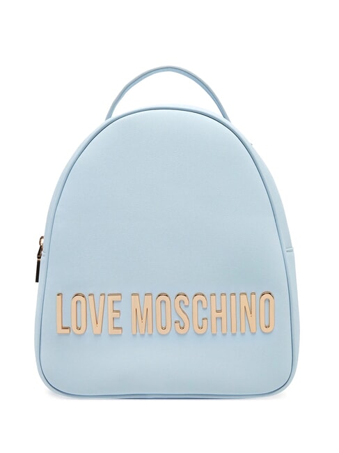 LOVE MOSCHINO LETTERING Backpack Light blue - Women’s Bags