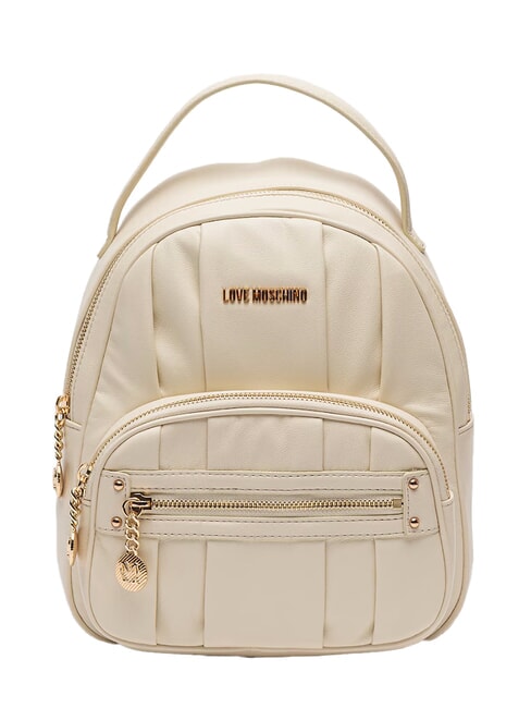 LOVE MOSCHINO BAGGY Backpack with pocket ivory - Women’s Bags