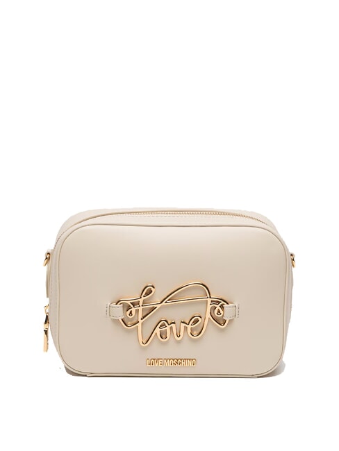 LOVE MOSCHINO CURSIVE LOGO Mini Shoulder Bag ivory - Women’s Bags