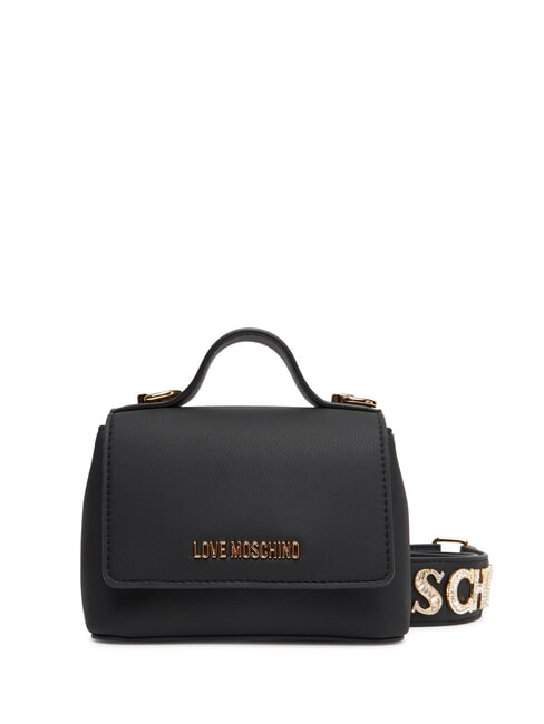 LOVE MOSCHINO SPARKLE Mini bag with jewel applications Black - Women’s Bags
