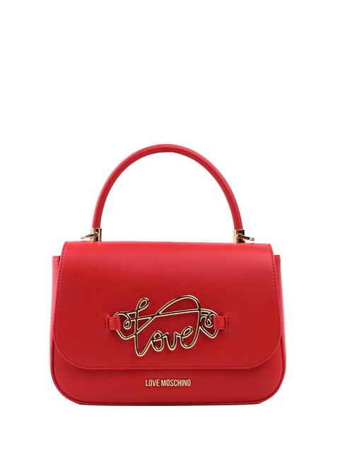 LOVE MOSCHINO TIMELESS Briefcase bag with shoulder strap RED - Women’s Bags