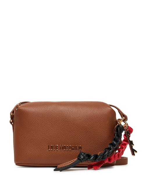 LOVE MOSCHINO LEGACY Camera case bag with charms camel2 - Women’s Bags