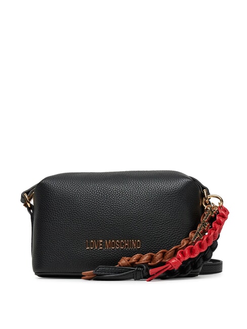 LOVE MOSCHINO LEGACY Camera case bag with charms Black - Women’s Bags