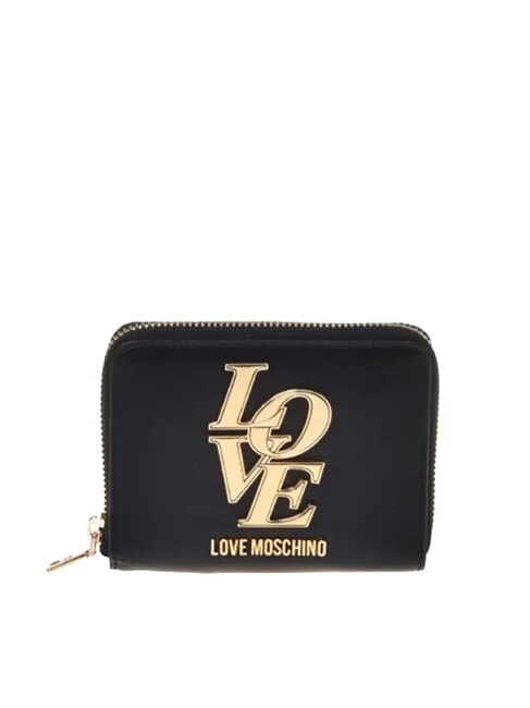 LOVE MOSCHINO LOVE Mini zip around wallet Black - Women’s Wallets