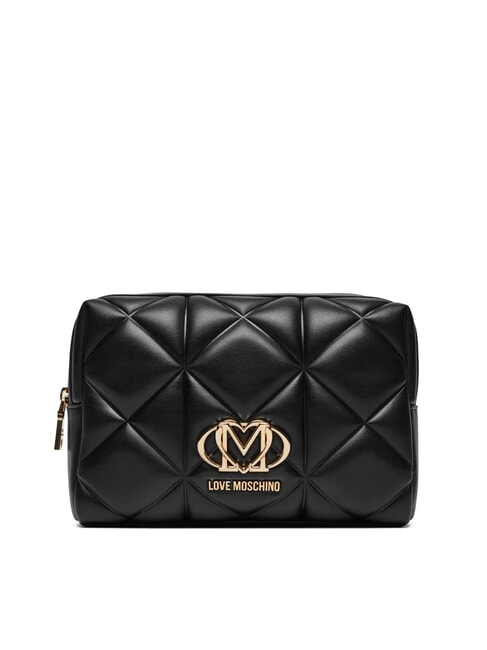 LOVE MOSCHINO QUILTED Quilted clutch bag Black - Women’s Bags