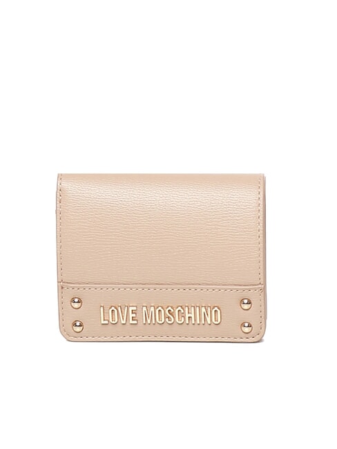 LOVE MOSCHINO LETTERING LOGO Mini wallet sand - Women’s Wallets
