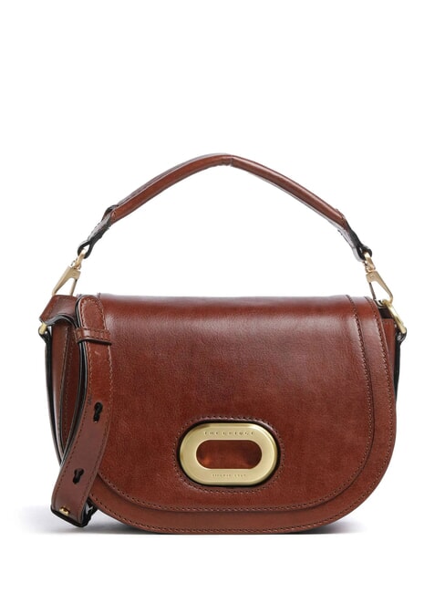 THE BRIDGE ILARIA Leather shoulder bag BROWN - Women’s Bags