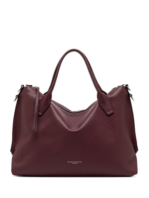 GIANNI CHIARINI VIRGINIA Soft leather shoulder bag wine berry - Women’s Bags