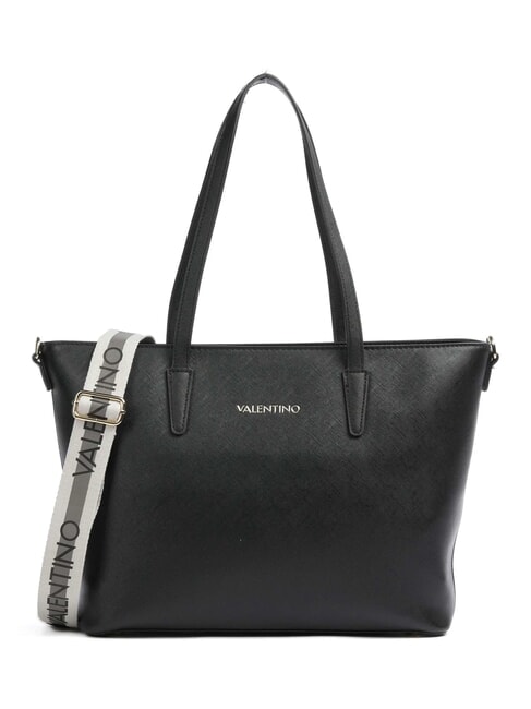 MARIO VALENTINO ZERO RE Shopping bag with logo shoulder strap black - Women’s Bags