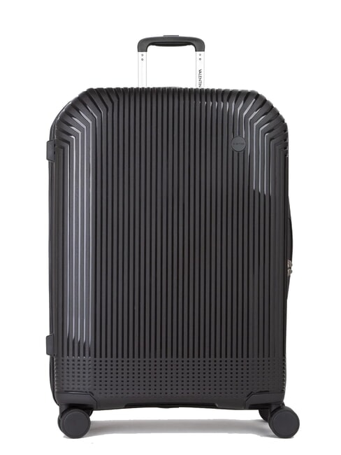MARIO VALENTINO WOOD Medium size trolley black - Rigid Trolley Cases