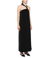 CALVIN KLEIN CK Long viscose dress with knot - Woman Clothes