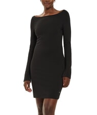 CALVIN KLEIN CK JEANS Short dress with boat neck and long sleeves - Woman Clothes